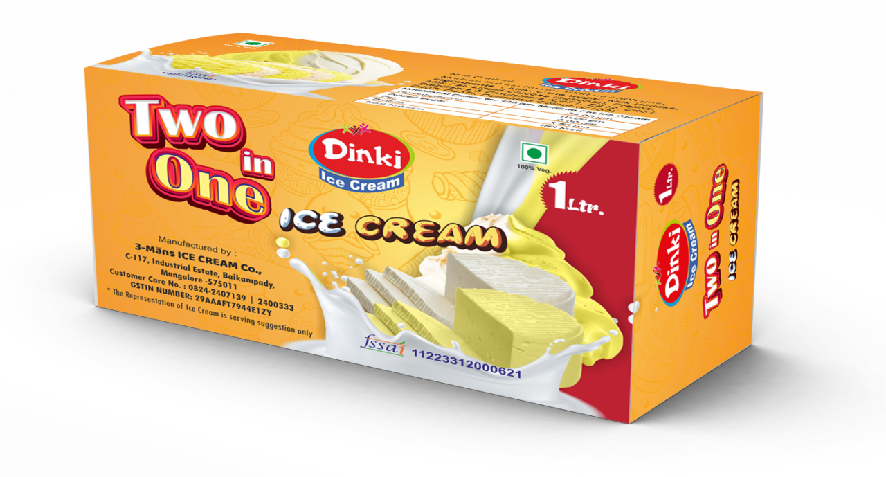 Dinki 1 ltr 2in1 Ice Cream