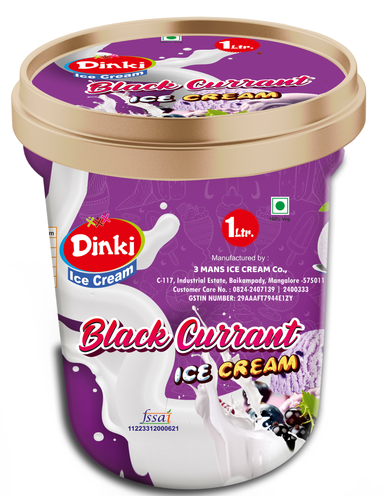 Dinki Black Current Cotainer