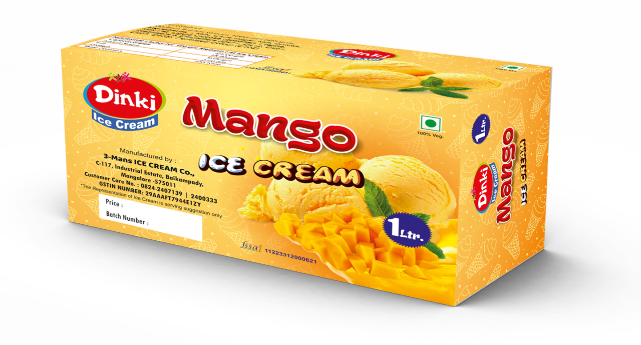 Dinki 1 ltr. Mango ice cream