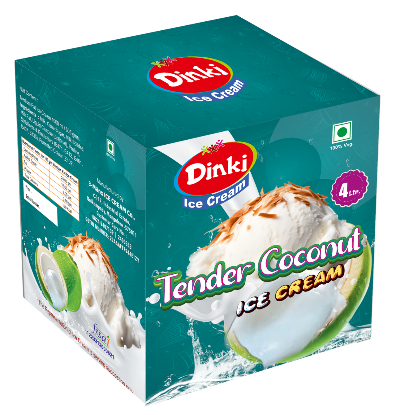 Dinki Tender-Coconut Ice Cream